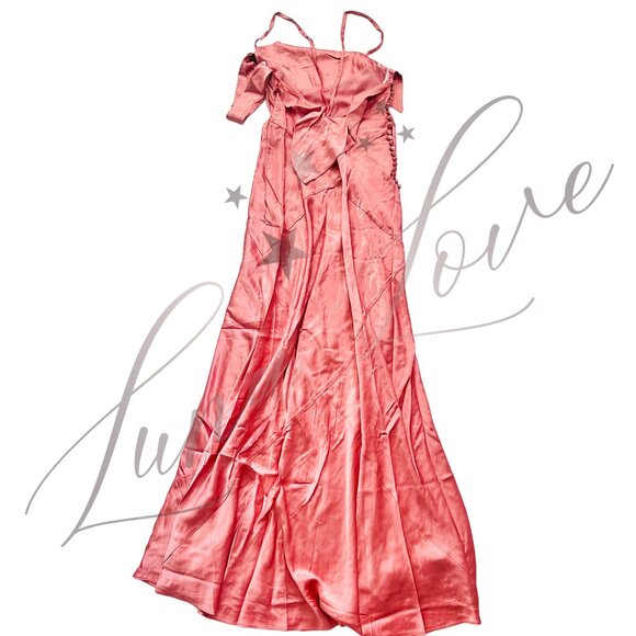 FOR LOVE & LEMONS Jewel Maxi Dress In Mauve (size S) NWT - Picture 10 of 13